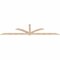 Ekena Millwork Redmond Smooth Timber Gable Bracket, Douglas Fir, 108"W x 27"H x 1 1/2"D x 3 1/2"F, 6/12 Pitch GBW108X27X0204RED00SDF - alternate 5